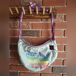 Playboy y2k shoulder baglight gray / multicolor
